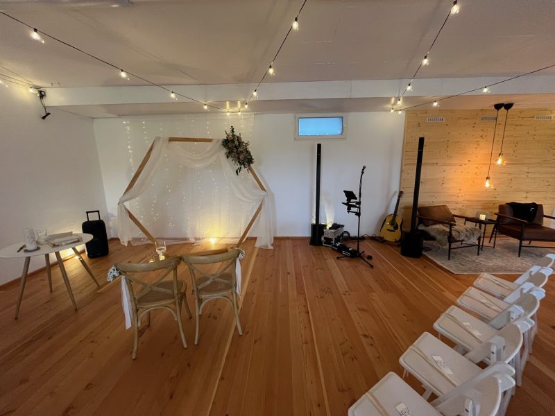 Freie Trauung im neuen Trauzimmer "Reblaus Bahlingen" März 2026, Stereosound mit 2x Bose L1